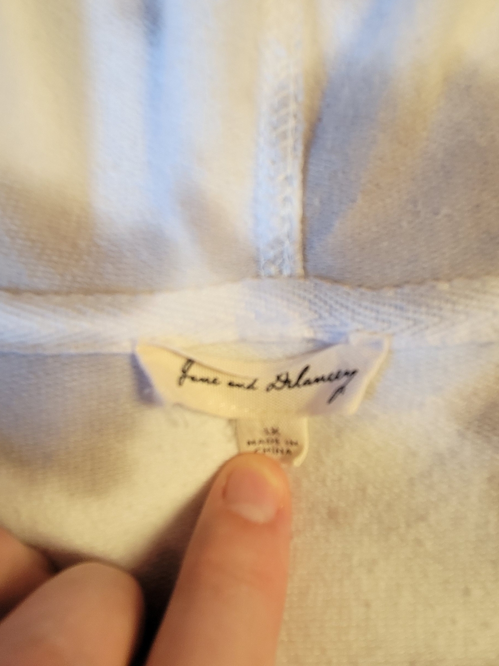 Tie-Dye Short Sleeve Hoodie Shirt - Cream and Light Gray - Picture 3 of 3